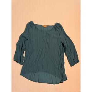 Hope & Harlow Women's Blouse Blue Size XL